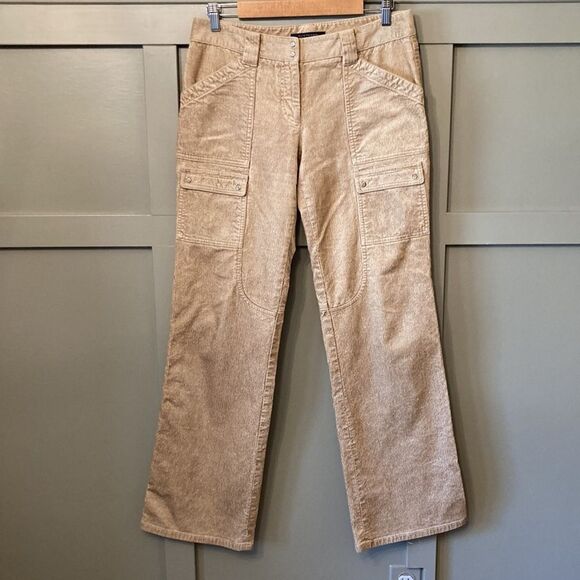 ELIE Tahari Wide Leg Corduroy Trouser Pants Size 8 - Picture 1 of 9